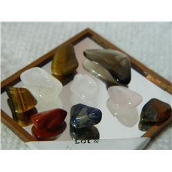 GEMSTONES - ASSORTED FREE FORM POLISHED- ~33CT - 9PC TTL