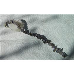 STRING OF ASSORTED POLISHED FREE FORM AMETHYST - APPROX. 60PC ON STRAND - CAN USE DIRECTLY AS A BRAC