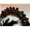 Image 2 : STRING OF GEMSTONES - SMOKEY TOPAZ - APPROX. 80 TEAR DROP FACETTED GEMS ON STRING