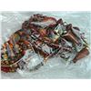 Image 1 : NECKLACES - NATURAL STAINED WOOD - 2 TTL - 44" & 24" LONG
