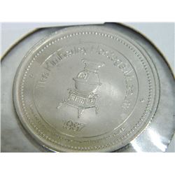 COIN - ROCKY MOUNTAIN DOLLAR - KIMBERLY HERITAGE MUSEUM - 1987