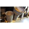Image 1 : 2 GALVANIZED GARBAGE CANS AND WASH BIN