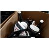 Image 2 : LARGE BOX OF NEW BLACK CLEAN FUNNELS REATIL $10 EACH