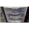 Image 2 : FOUR DRAWER ORGANIZER AND 3 DRAWER ORGANIZER OF OFFICE SUPPLIES
