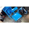 Image 3 : FOUR BLUE FOLDING CHAIRS