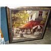 Image 1 : LARGE FRAMED CAFE PRINT