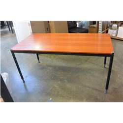 WOOD FINISH 6 FOOT TABLE