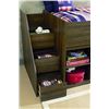 Image 2 : NEW ASHLEY SIGNATURE TWIN LOFT STORAGE BED WITH STAIRS, RETAIL $1099