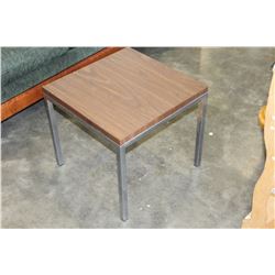 CHROME BASE END TABLE