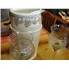 Image 2 : TWO FOOT PLANTER AND GLASS VASES