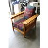 Image 2 : OAK FRAMED ARMCHAIR