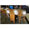 Image 1 : OAK GATELEG DINING TABLE