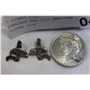 Image 1 : 2 SIGNED FIRST NATIONS EARRINGS AND 1922 AMERICAN SILVER COIN