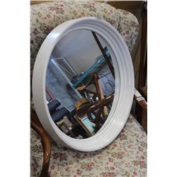 ROUND WHITE MIRROR