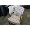 Image 1 : WOOD FRAMED ARM CHAIR