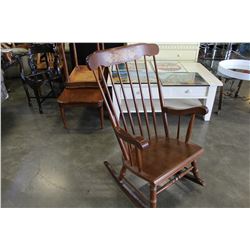 WALNUT ROCKING CHAIR