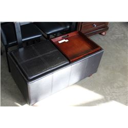 HASSOCK WITH FLIP OVER TRAYS