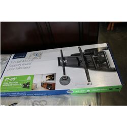 NEW OVERSTOCK INSIGNIA 47-80 INCH FULL MOTION POSITION TV WALL MOUNT, COMPLETE, UP TO 110LBS