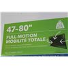 Image 2 : NEW OVERSTOCK INSIGNIA 47-80 INCH FULL MOTION POSITION TV WALL MOUNT, COMPLETE, UP TO 110LBS