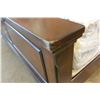 Image 2 : NEW ASHLEY SIGNATURE KINGSIZE DARK FINISH PANEL BED FRAME AND 2 MATCHING 3 DRAWER ENDTABLES, MINOR C