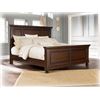 Image 8 : NEW ASHLEY SIGNATURE KINGSIZE DARK FINISH PANEL BED FRAME AND 2 MATCHING 3 DRAWER ENDTABLES, MINOR C