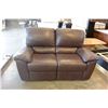 Image 8 : NEW NATUZZI LEATHER DOUBLE RECLINING LOVESEAT, RETAIL $2899
