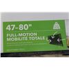 Image 2 : NEW OVERSTOCK INSIGNIA 47-80 INCH FULL MOTION POSITION TV WALL MOUNT, COMPLETE, UP TO 110LBS