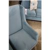 Image 13 : NEW COMFORTLAND 3 PIECE FABRIC AND FEATHER DOWN SOFA, LOVESEAT AND CHAIR, WITH THROW PILLOWS, RETAIL
