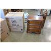 Image 2 : NEW ASHLEY SIGNATURE DESIGN POSTER KINGSIZE BEDFRAME AND 2 MATCHING 3 DRAWER NIGHTSTANDS, RETAIL $16