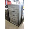Image 1 : NEW ASHLEY SIGNATURE DESIGN RECLAIMED PATTERN 5 DRAWER CHEST OF DRAWERS, RETAIL $899