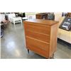 Image 2 : FOUR DRAWER WOOD DRESSER