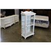 Image 2 : WHITE GLASS DISPLAY CABINET