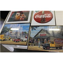 FOUR COCA COLA PRINTS