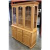 Image 2 : WOOD WORKS 2 PIECE CHINA CABINET