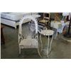 Image 1 : METAL CHAIR AND TABLE