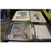 Image 3 : 2 FLOWER PRINTS, WOOD MIRROR, COUNTRY CALENDAR AND FRAMED MOVIE POSTER