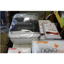 LOT OF FOUR NOVO SHIELD MATTRESS PROTECTORS AND TWO BOXSPRNG PROTECTORS