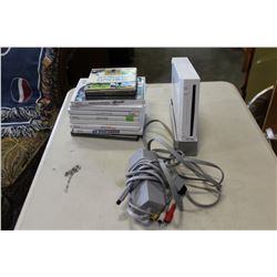 WII CONSOLE W/ GAMES