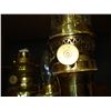 Image 2 : BRASS LAMPS, ANIMAL FIGURES DECORATIVE OAR AND TEAK BOWLS AND FIGURES