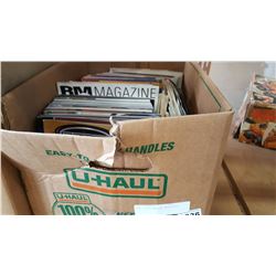 BOX OF AUTOMOTIVE MAGAZINES