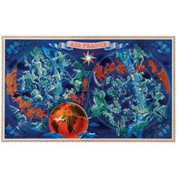 Boucher, Lucien, A colour poster for Air France. Matted and framed., 24" x 38" - 61 x 96.5 cm...