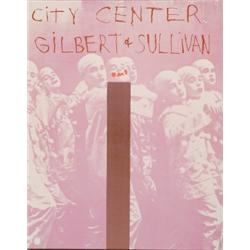 Gilbert & Sullivan, A colour poster for Gilbert and Sullivan at City Center in New York. Framed...
