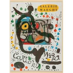 Miro, Joan, GALERIE MAEGHT, a colour poster with copyright of Maeght, Éditeur Imprimeur lower...