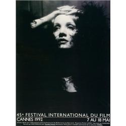 Cannes 1992 Film Festival, A colour poster for "45e Festival International du Film,", Conditi...