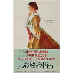 The Barretts of Wimpole Street, 1957, Metro Goldwyn Mayer (U.S.). Folded. Condition B., 10.6"...