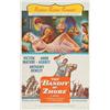 Image 1 : The Bandit of Zobe, 1959, Columbia Pictures (U.S.). Folded. Condition B- with thumb tack holes...