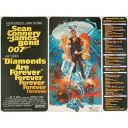 Diamonds Are Forever, 1971, United Artists (U.S.). Advance notice with dates and boroughs of Ne...