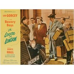 The Bowery Boys, Two lobby cards sold together including: "Blues Busters" (1950) and "Loose in...