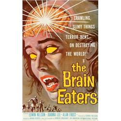 The Brain Eaters, 1958, American International Pictures (U.S.). Folded. Condition C- with paper...