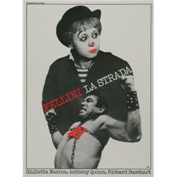 La Strada, A colour poster for Fellini's La Strada. Framed. Condition A., 31" x 23.5" - 78.7...